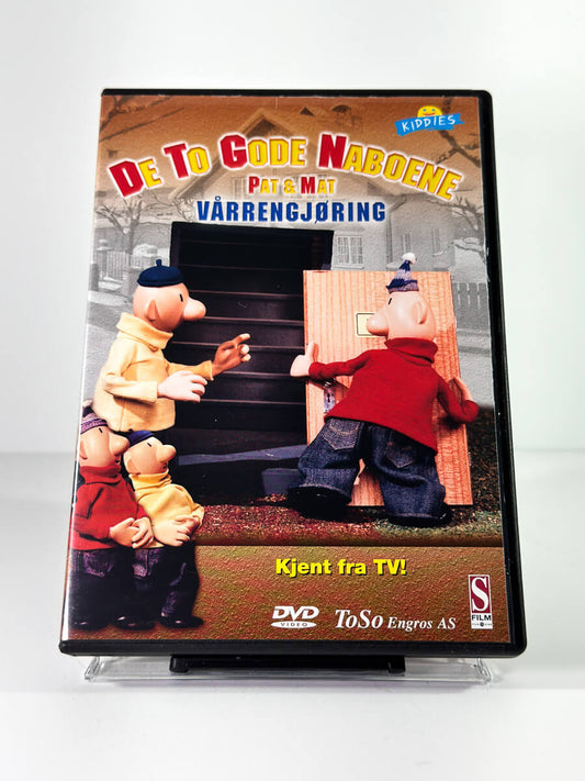 Forside av cover til De To Gode Naboene: Pat & Mat – Vårrengjøring på DVD