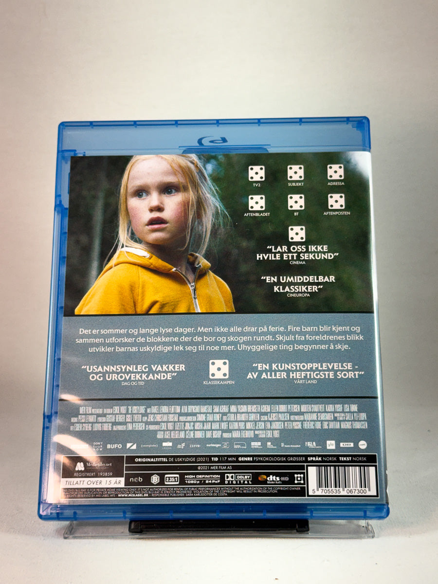 Bakside av cover til De uskyldige, brukt Blu-ray hos Brukbar Film