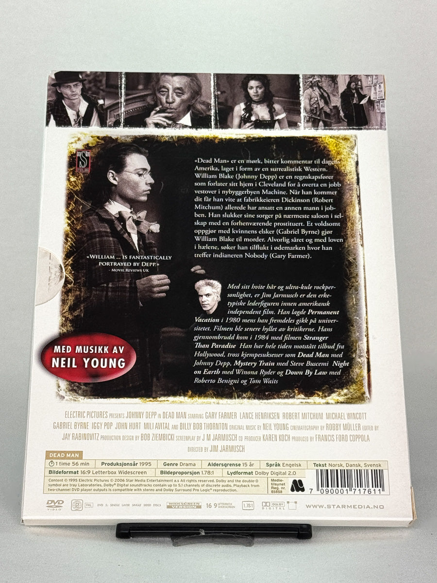 Baksidebilde av DVD-cover til Dead Man – kjøp brukte filmer på DVD fra Brukbar Film