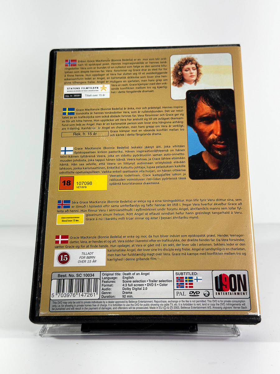 Bakside av cover til Death of an Angel på DVD