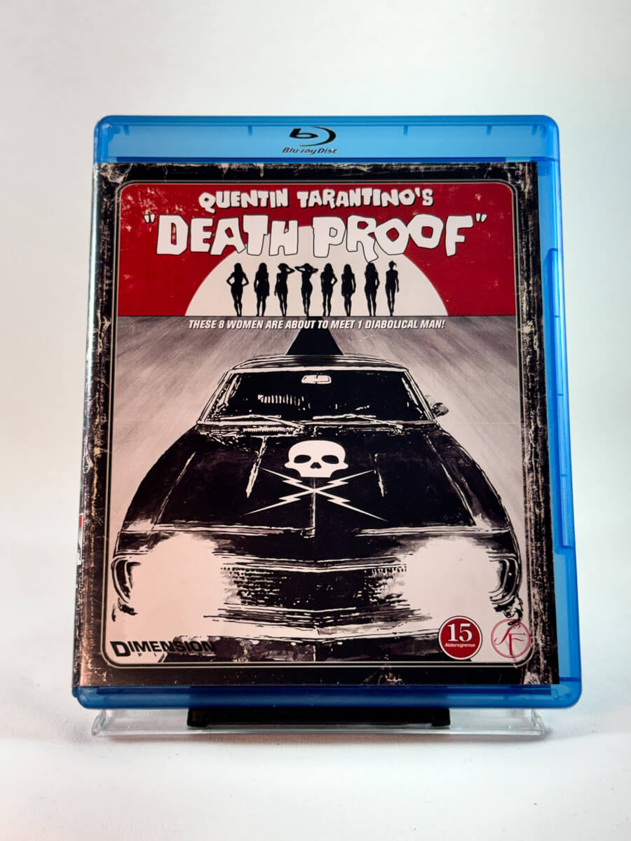 Forside av cover til Death Proof, brukt Blu-ray hos Brukbar Film