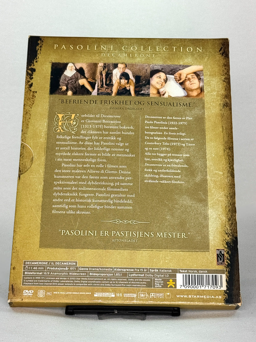 Bakside av Decamerone DVD – italiensk klassiker, brukt film fra Brukbar Film