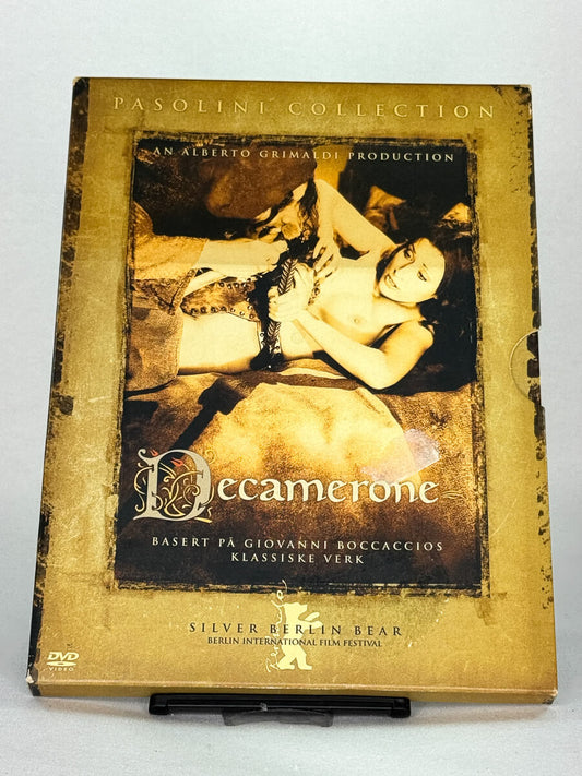 DVD-cover forside av Decamerone – Pier Paolo Pasolinis klassiske film basert på Giovanni Boccaccios verk