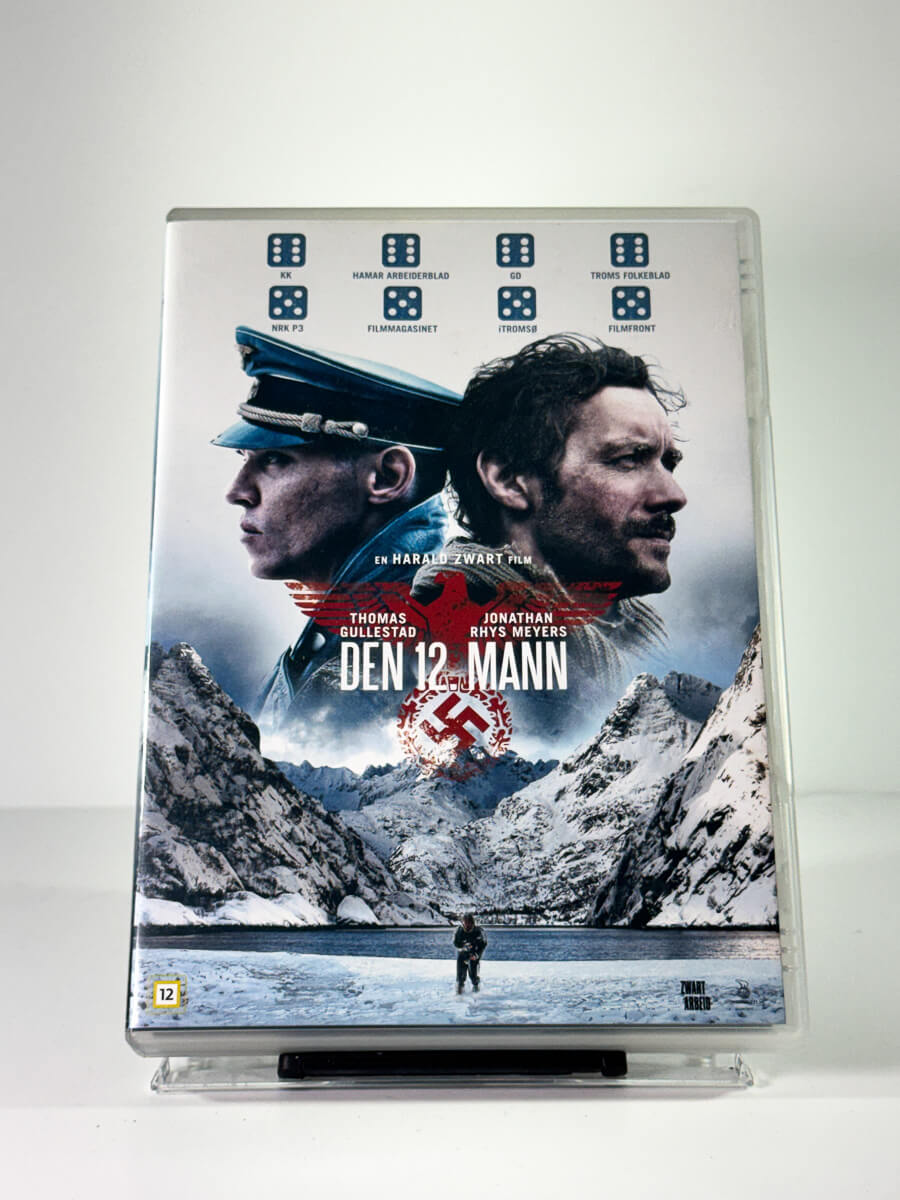 Forside av cover til den 12 mann, bruktfilm på DVD hos Brukbar Film