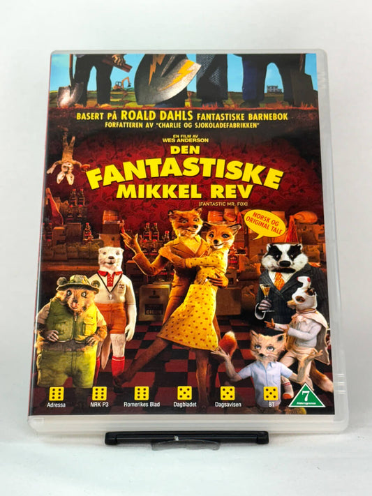 Brukt DVD-film Den fantastiske Mikkel Rev – forside av filmcover, kjøp originale brukte DVD-er og Blu-ray hos Brukbar Film