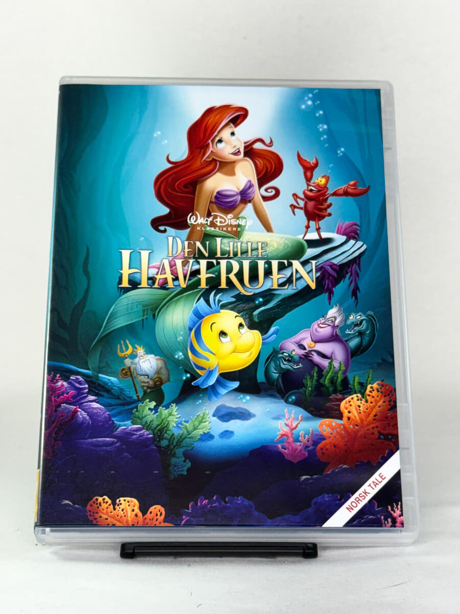 DVD-forside til filmen Den Lille Havfruen
Originalt cover brukt for produktbilde i nettbutikken Brukbar Film