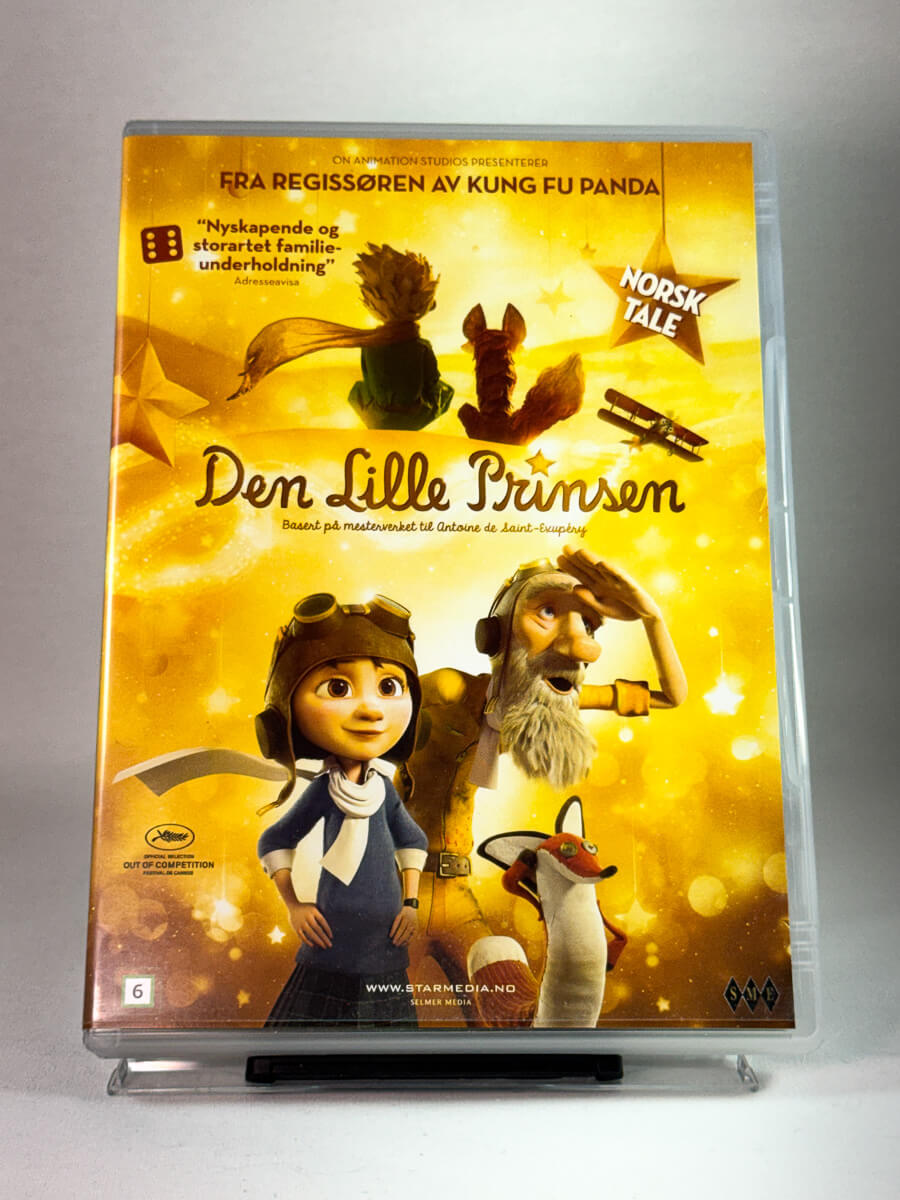 Forside av DVD-cover til Den lille prinsen, bruktfilm på DVD hos Brukbar Film