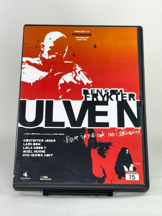 DVD-forside til filmen Den som frykter ulven
Originalt cover brukt for produktbilde i nettbutikken Brukbar Film