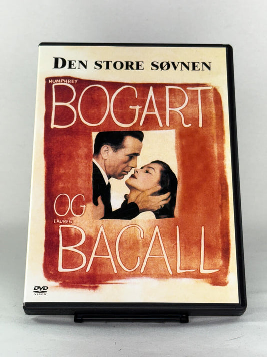 Brukt DVD Den store søvnen – forside av klassisk film noir-cover med Bogart & Bacall, hos Brukbar Film