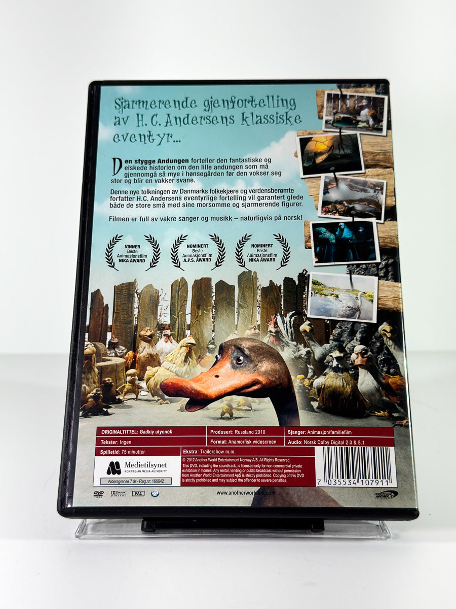 Bakside av cover til Den stygge andungen på DVD