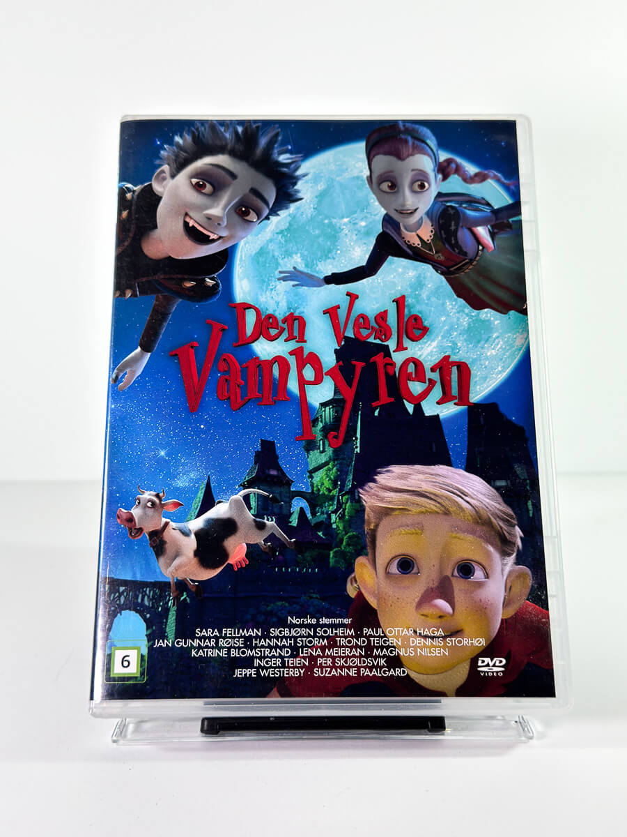 Forside av cover til Den Vesle Vampyren, brukt DVD hos Brukbar Film