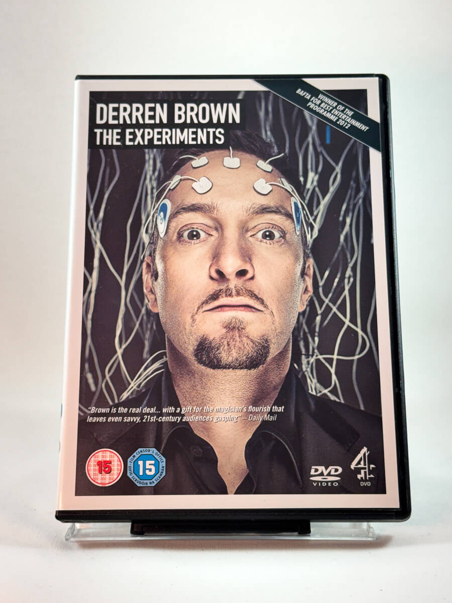 DVD-cover-forside til Derren Brown: The Experiments hos Brukbar Film
