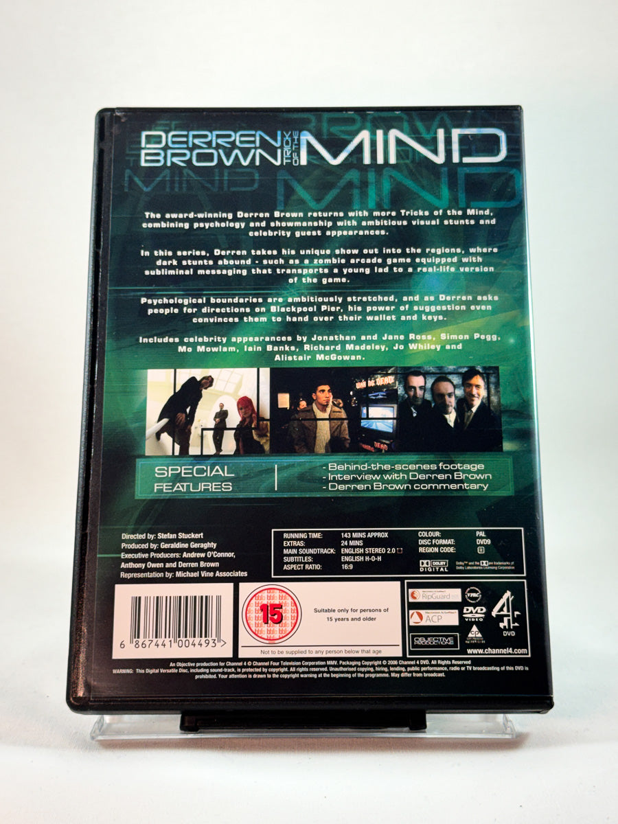 DVD-cover-bakside til Derren Brown: Trick of the Mind – Series Two hos Brukbar Film