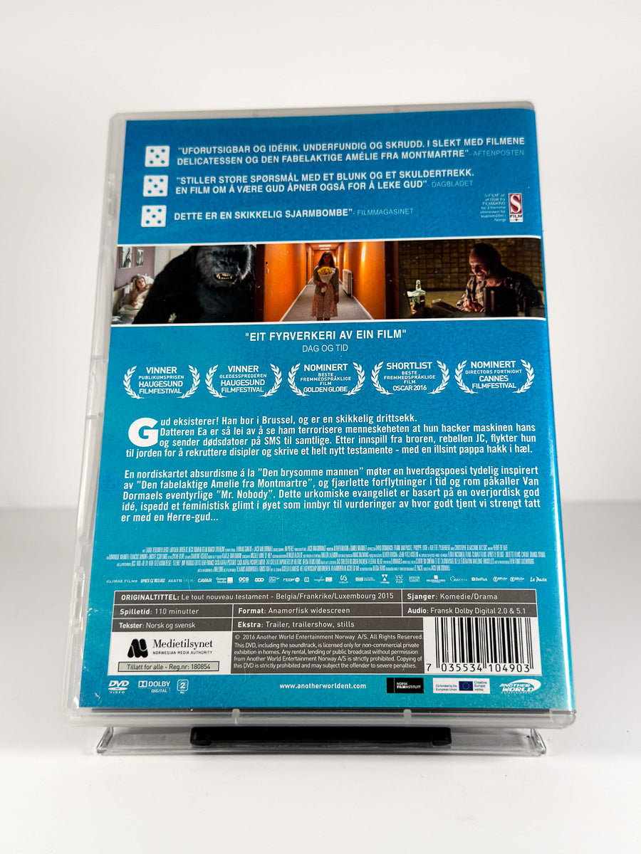Bakside av cover til Det helt nye testamente på DVD