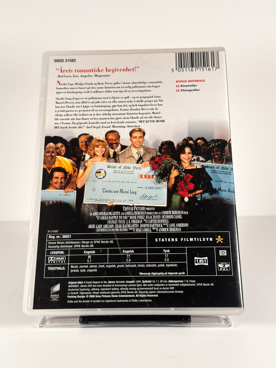 Bakside av cover til Det kunne hende deg på DVD