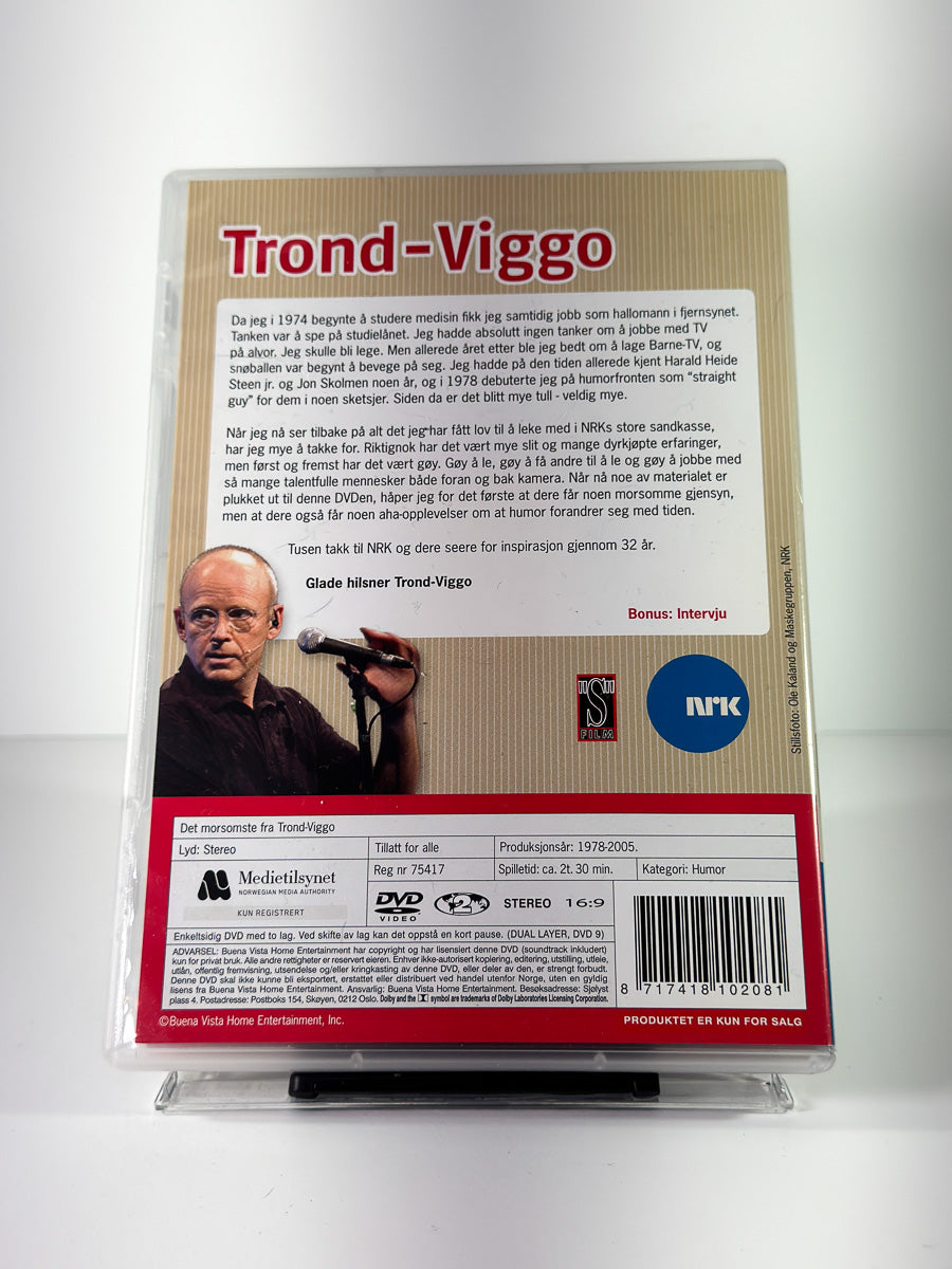 Bakside av cover til Det Morsomste fra Trond-Viggo på DVD