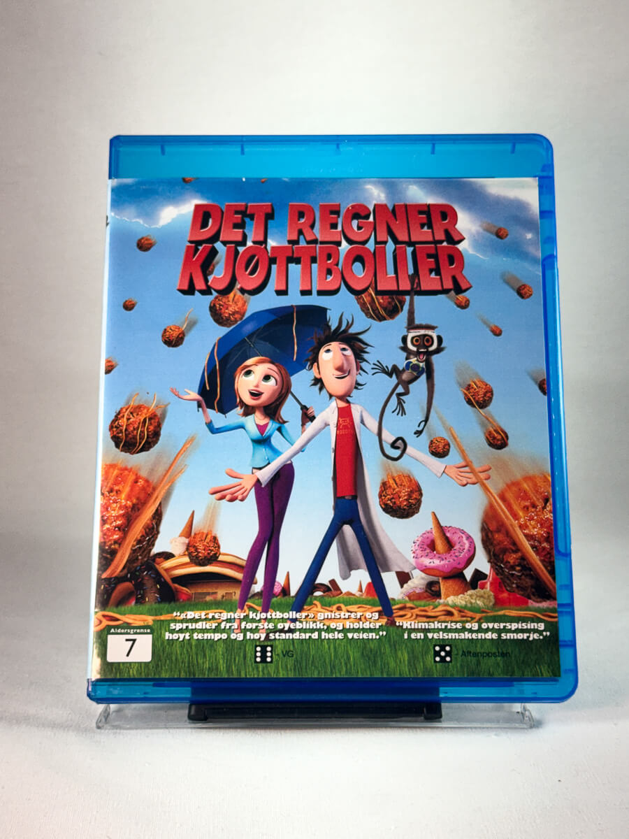 Forside av cover til Det regner kjøttboller, brukt Blu-ray hos Brukbar Film