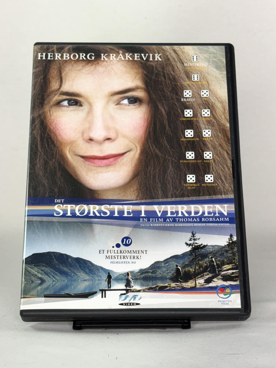 DVD-forside til filmen Det største i verden
Originalt cover brukt for produktbilde i nettbutikken Brukbar Film