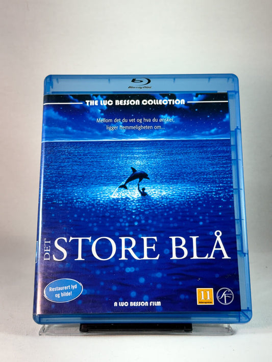 Forside av cover til Det store blå, brukt original Blu-ray hos Brukbar Film
