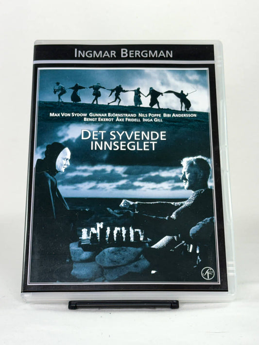 DVD-cover-forside til filmen Det syvende innseglet – Brukt DVD fra nettbutikken Brukbar Film