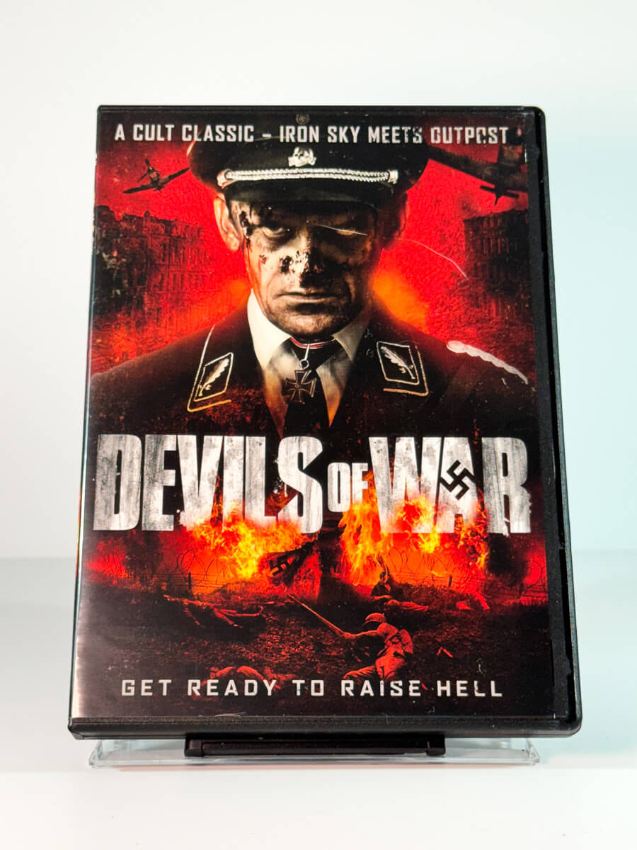Forside av cover til Devils of War, bruktfilm på DVD hos Brukbar Film