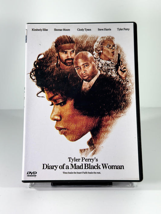Forside av cover til Diary of a Mad Black Woman, bruktfilm hos nettbutikken Brukbar Film