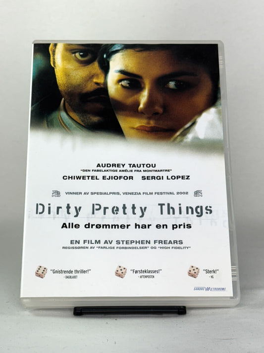 DVD-cover-forside til filmen Dirty Pretty Things – Brukt DVD fra nettbutikken Brukbar Film