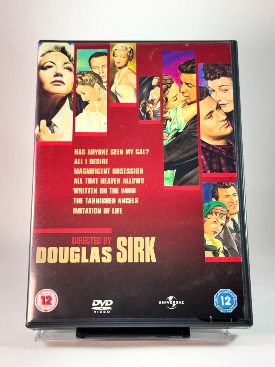 Forside av cover til Douglas Sirk Collection, brukt DVD hos Brukbar Film