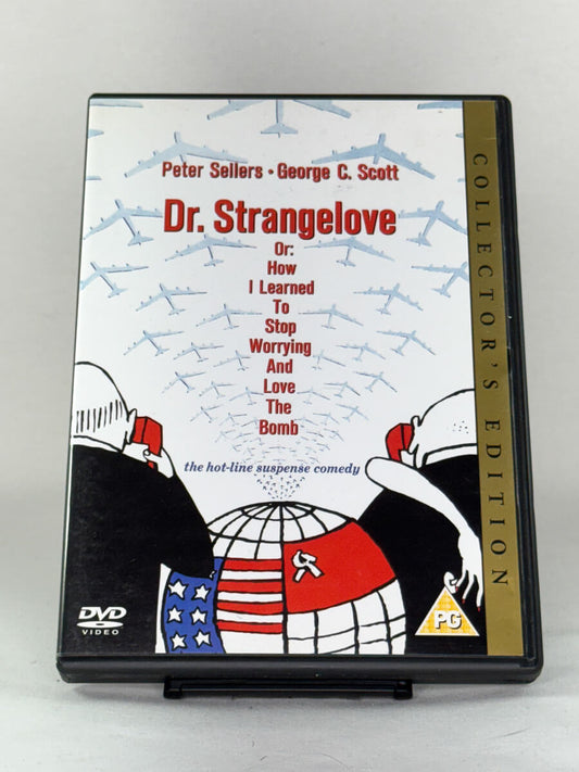 DVD-cover-forside til filmen Dr. Strangelove – Brukt DVD fra nettbutikken Brukbar Film