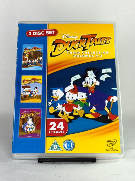 DVD-forside til filmen DuckTales – Third Collection Volumes 1–3
Originalt cover brukt for produktbilde i nettbutikken Brukbar Film 