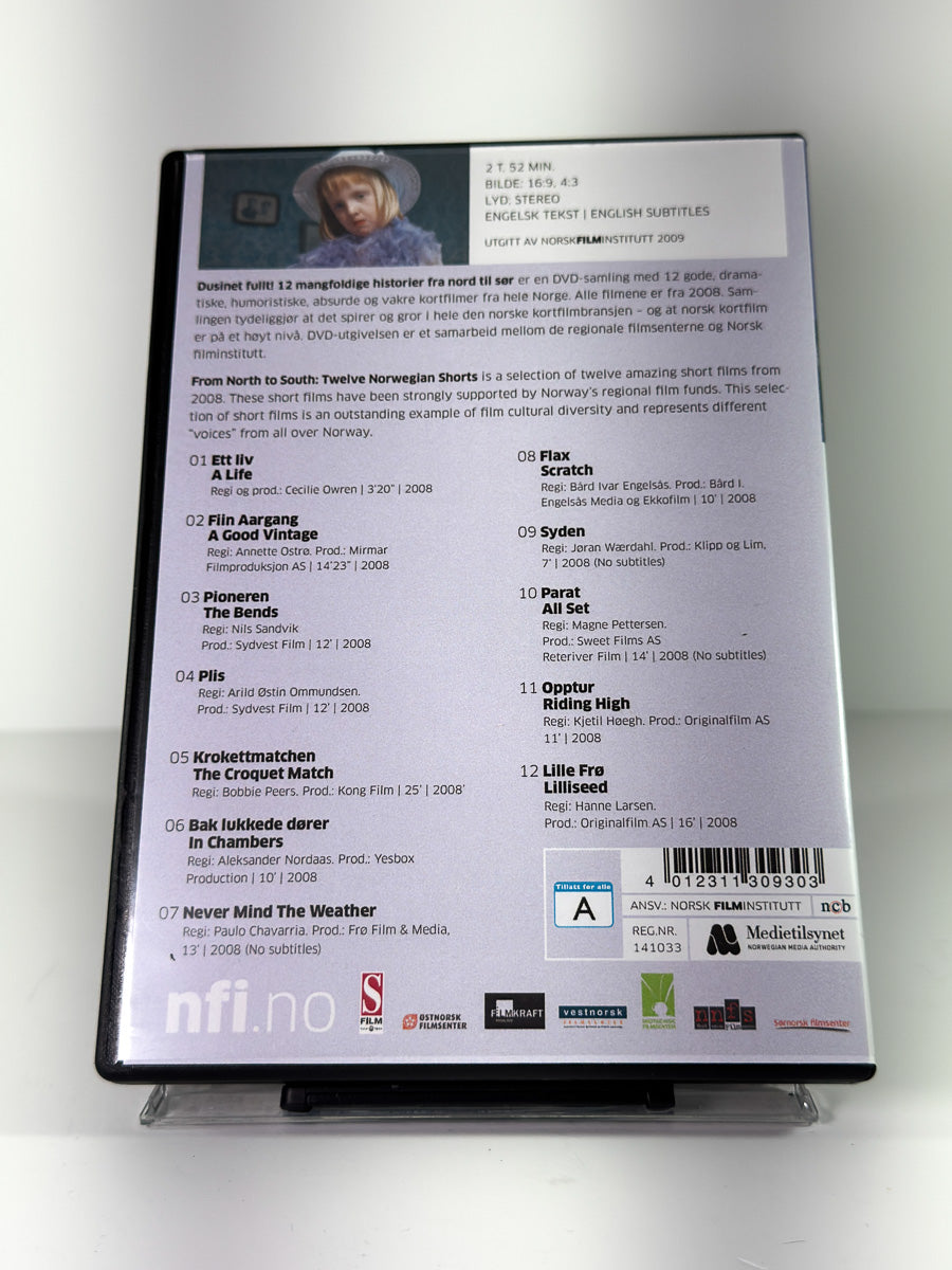 Bakside av cover til Dusinet Fullt! på DVD