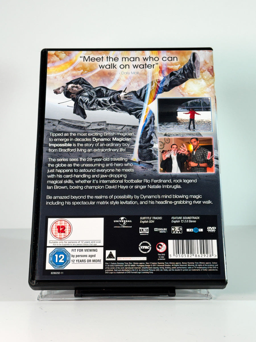 Bakside av cover til Dynamo – Magician Impossible, bruktfilm hos nettbutikken Brukbar Film
