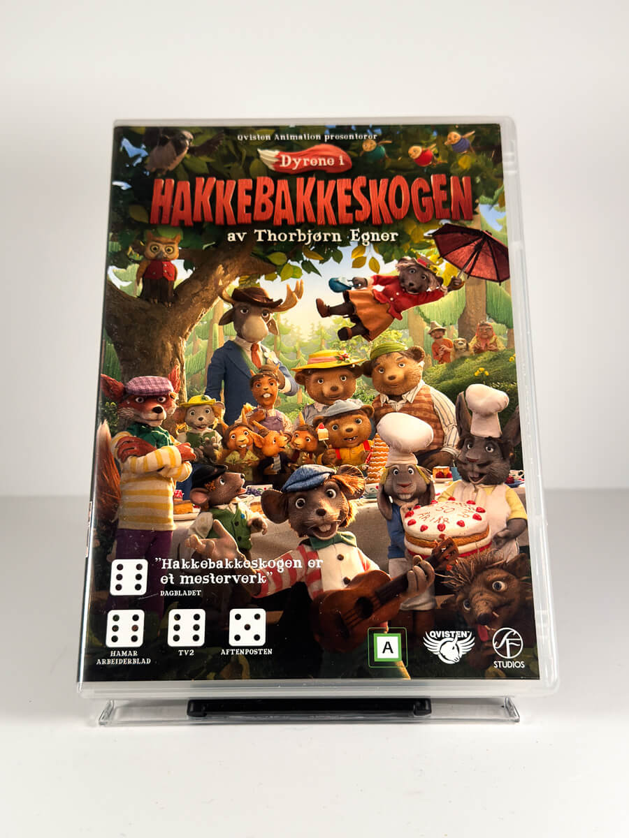Forside av cover til Dyrene i Hakkebakkeskogen på DVD