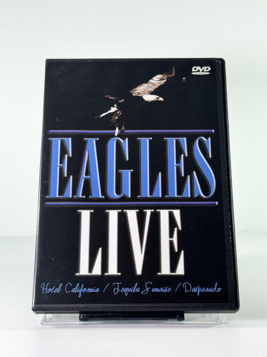 Forside av cover til eagles live, bruktfilm på DVD hos Brukbar Film