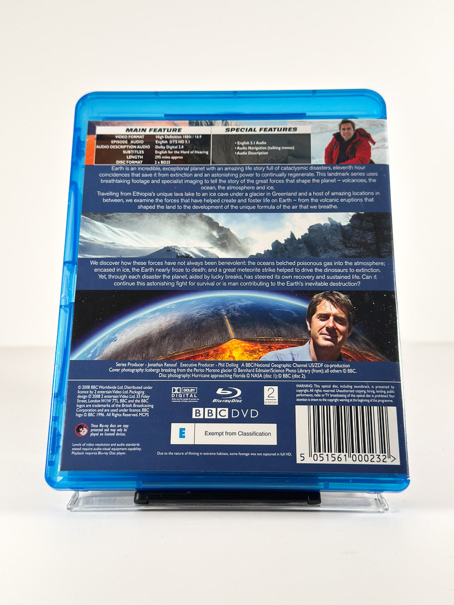 Bakside av cover til Earth – The Power of the Planet på Blu-ray