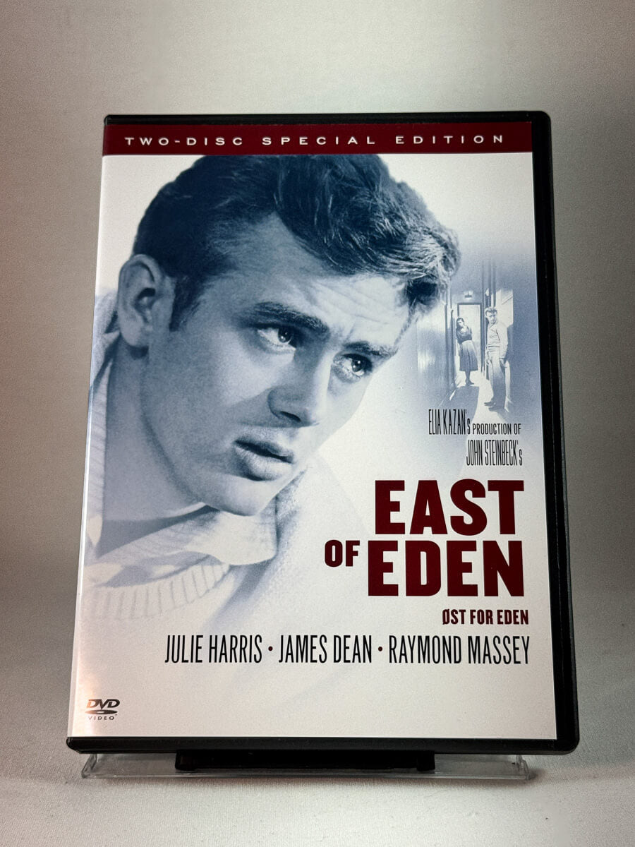 Forside av cover til East of Eden, bruktfilm på DVD hos Brukbar Film