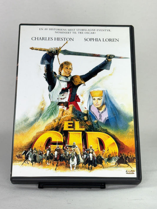 DVD-cover-forside til filmen El Cid – Brukt DVD fra nettbutikken Brukbar Film