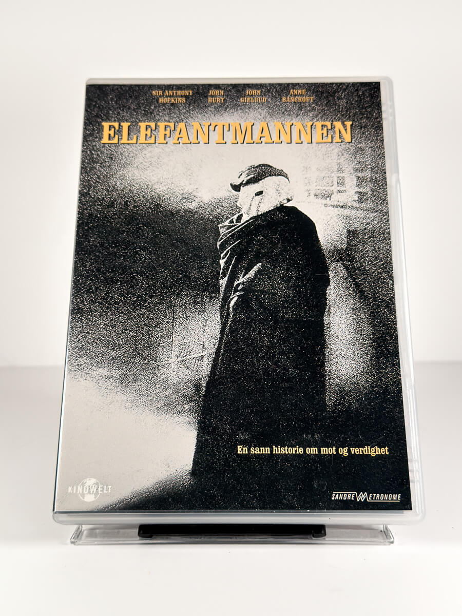 Forside av cover til Elefantmannen på DVD
