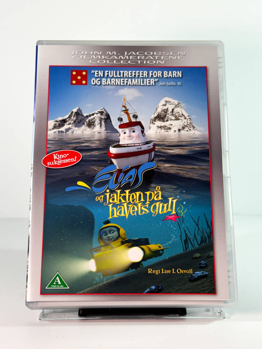 Forside av cover til barnefilmen Elias og Jakten på Havets Gull på DVD hos Brukbar Film