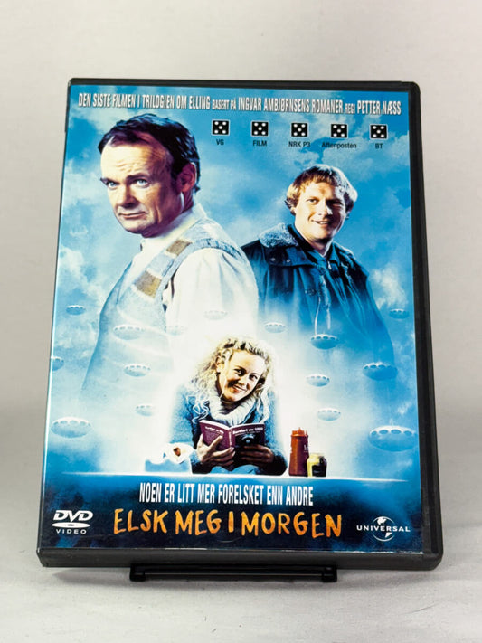 DVD-cover-forside til filmen Elsk meg i morgen – Brukt DVD fra nettbutikken Brukbar Film
