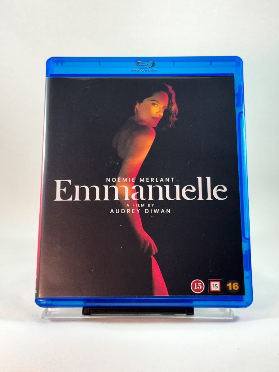 Forside av cover til Emmanuelle, brukt Blu-ray-utgivelse hos Brukbar Film
