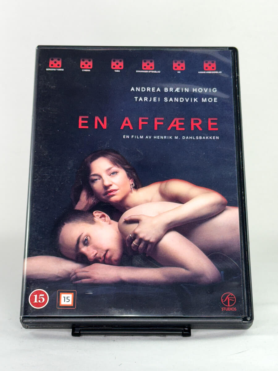 DVD-forside til filmen En affære
Originalt cover brukt for produktbilde i nettbutikken Brukbar Film