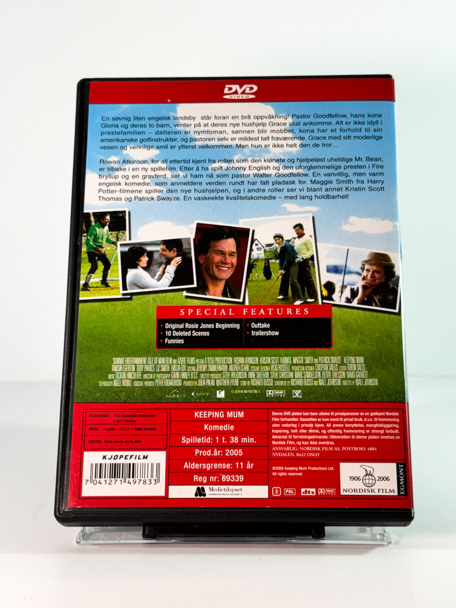 Bakside av cover til en hushjelp til besvær, brukt DVD hos Brukbar Film
