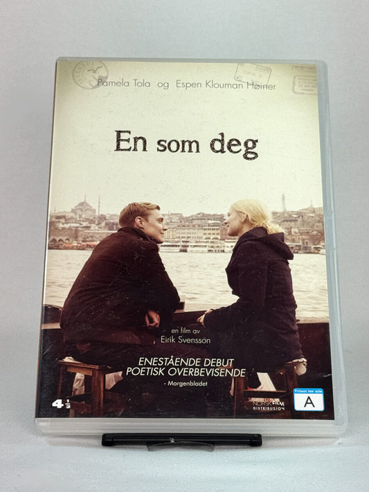 Forside av brukt norsk DVD-film En som deg – romantisk drama tilgjengelig som brukt original hos Brukbar Film