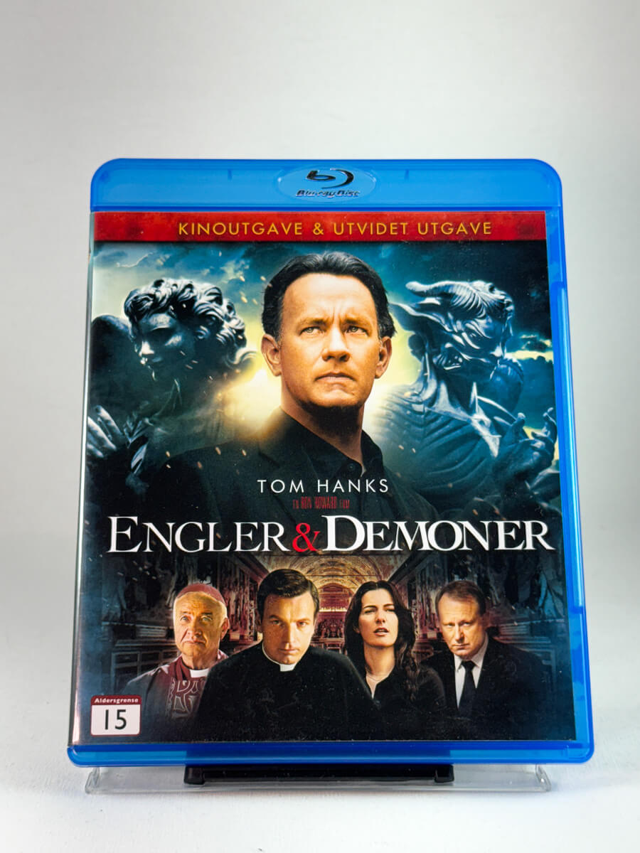Forside av Blu-ray-cover til Engler & Demoner, bruktfilm hos nettbutikken Brukbar Film