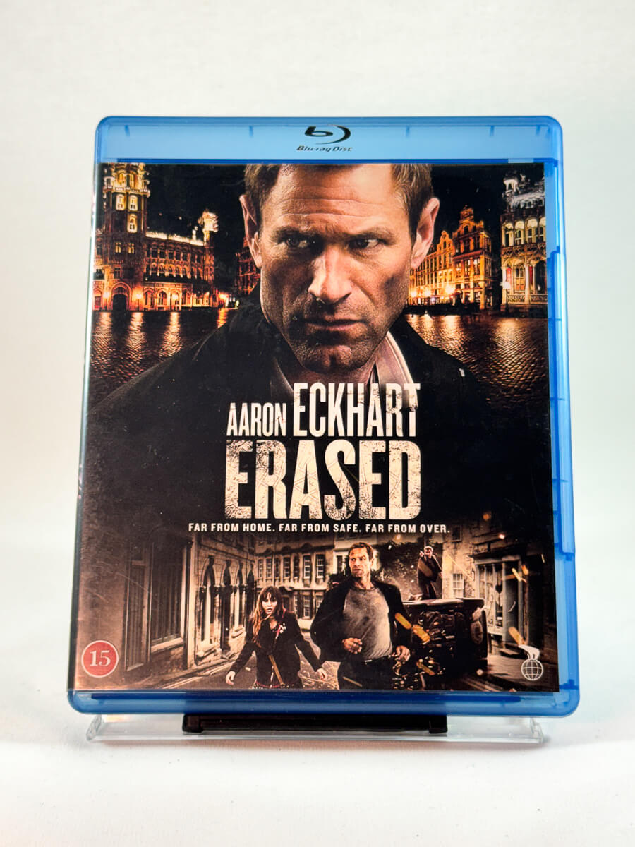 Forside av cover til Erased, brukt Blu-ray hos Brukbar Film