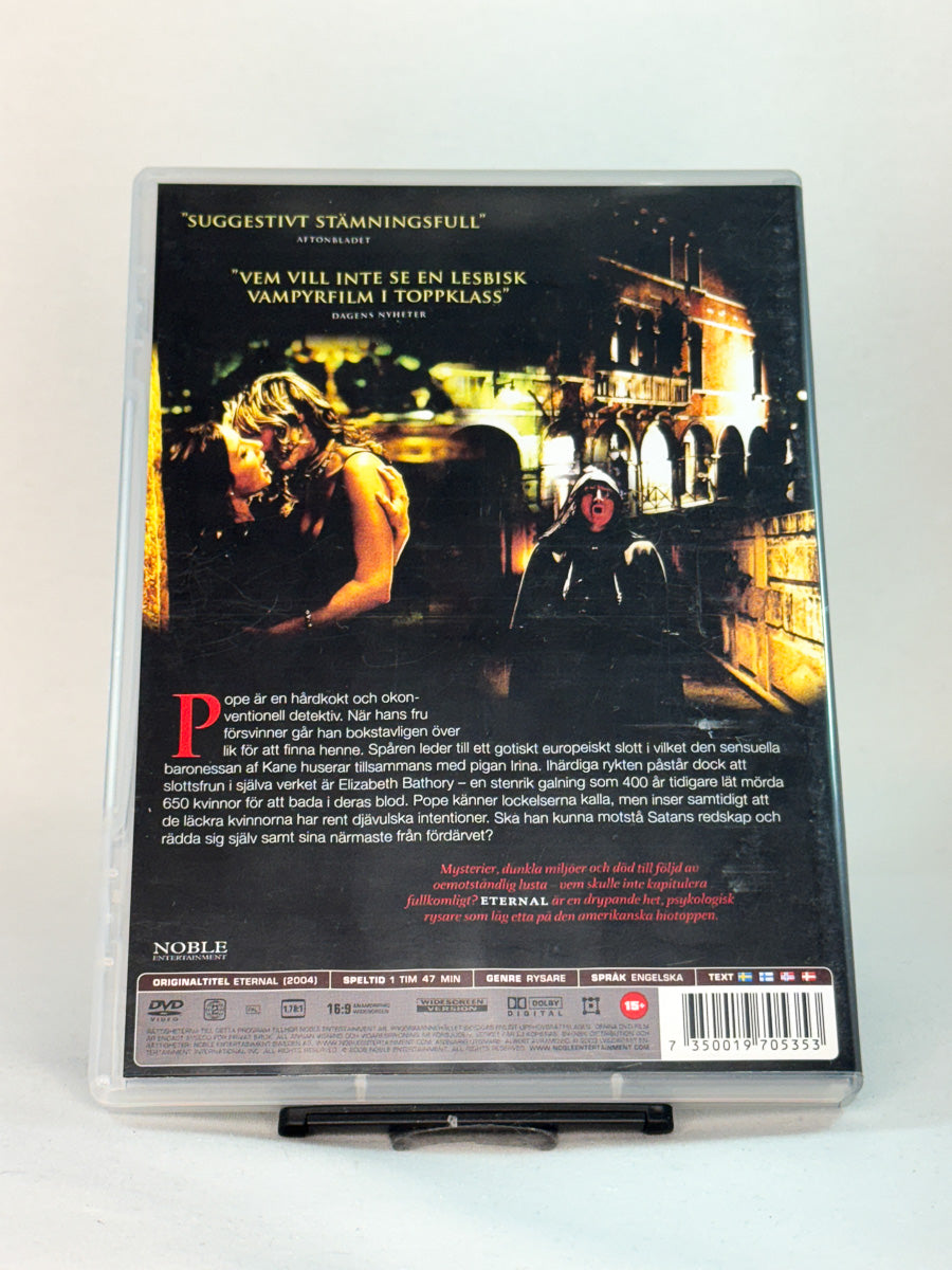 Bakside av DVD-cover til Eternal, brukt DVD hos Brukbar Film