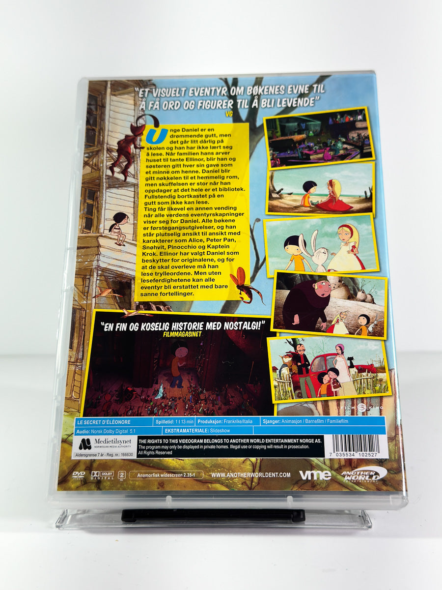 Bakside av cover til Eventyrhuset på DVD