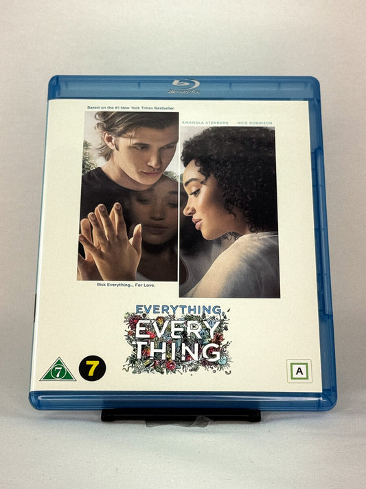 Forside av Everything, Everything Blu-ray-cover – brukt romantisk drama basert på bestselgerromanen, hos Brukbar Film