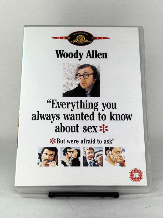Brukt DVD Everything You Always Wanted to Know About Sex – forside av Woody Allen-film, original DVD hos Brukbar Film